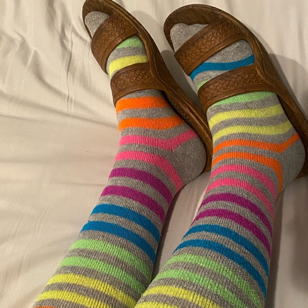 Rainbow knee high socks 🧦